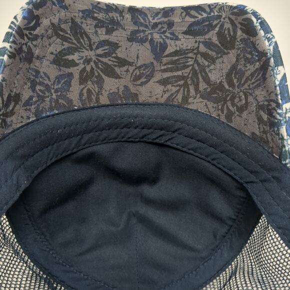 Aloha Surf Rip Curl Snapback Trucker Hat Blue One Size Floral Mesh Back - Picture 8 of 8